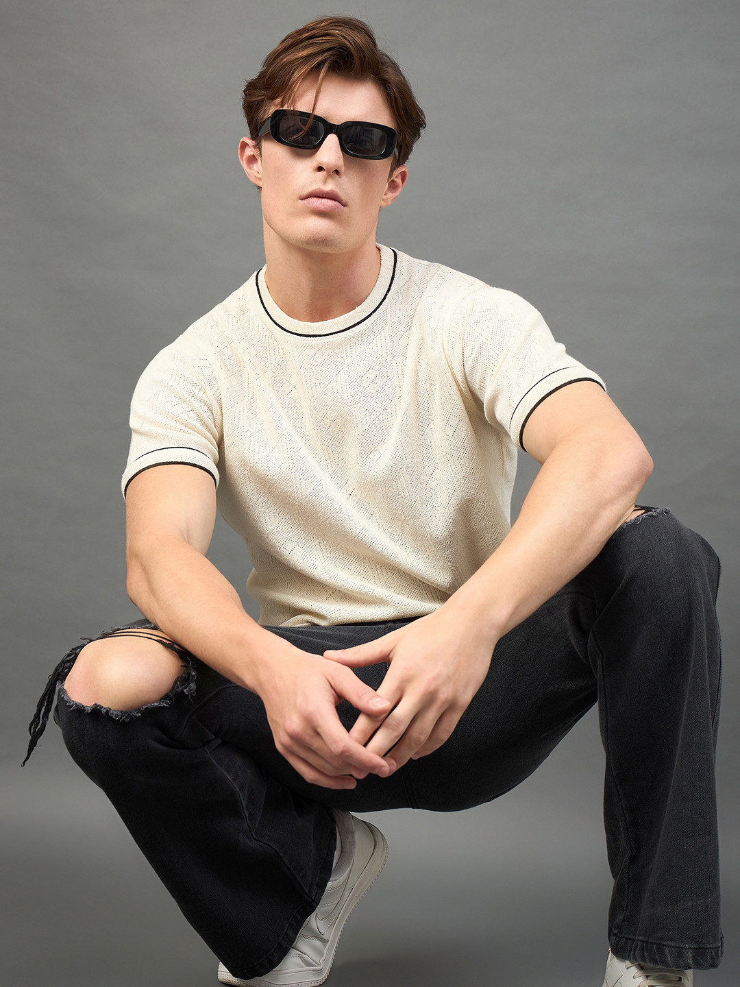 Club York Men Solid Half Sleeve Round Neck T-shirt