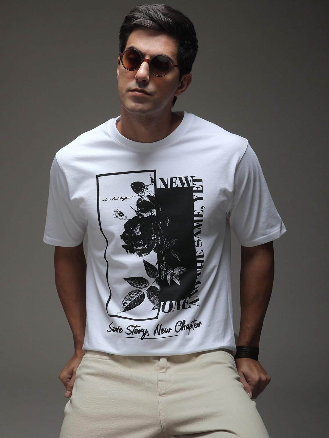 Difference Of Opinion Men Oversized Short Sleeve Printed Tshirt
