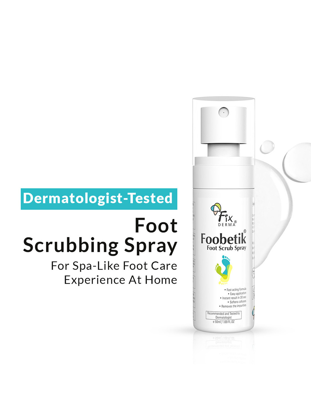 FIXDERMA Foobetik Foot Scrub For Tan Removal- 50 ml