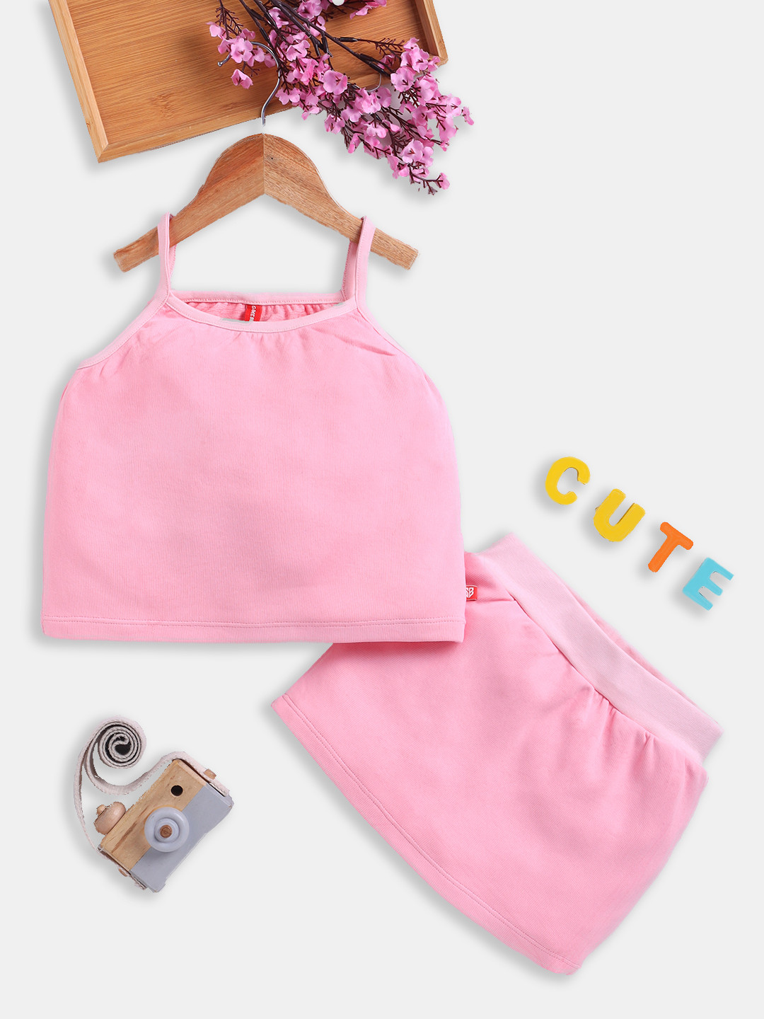 Here&Now X Game Begins Girls Top with Skirt