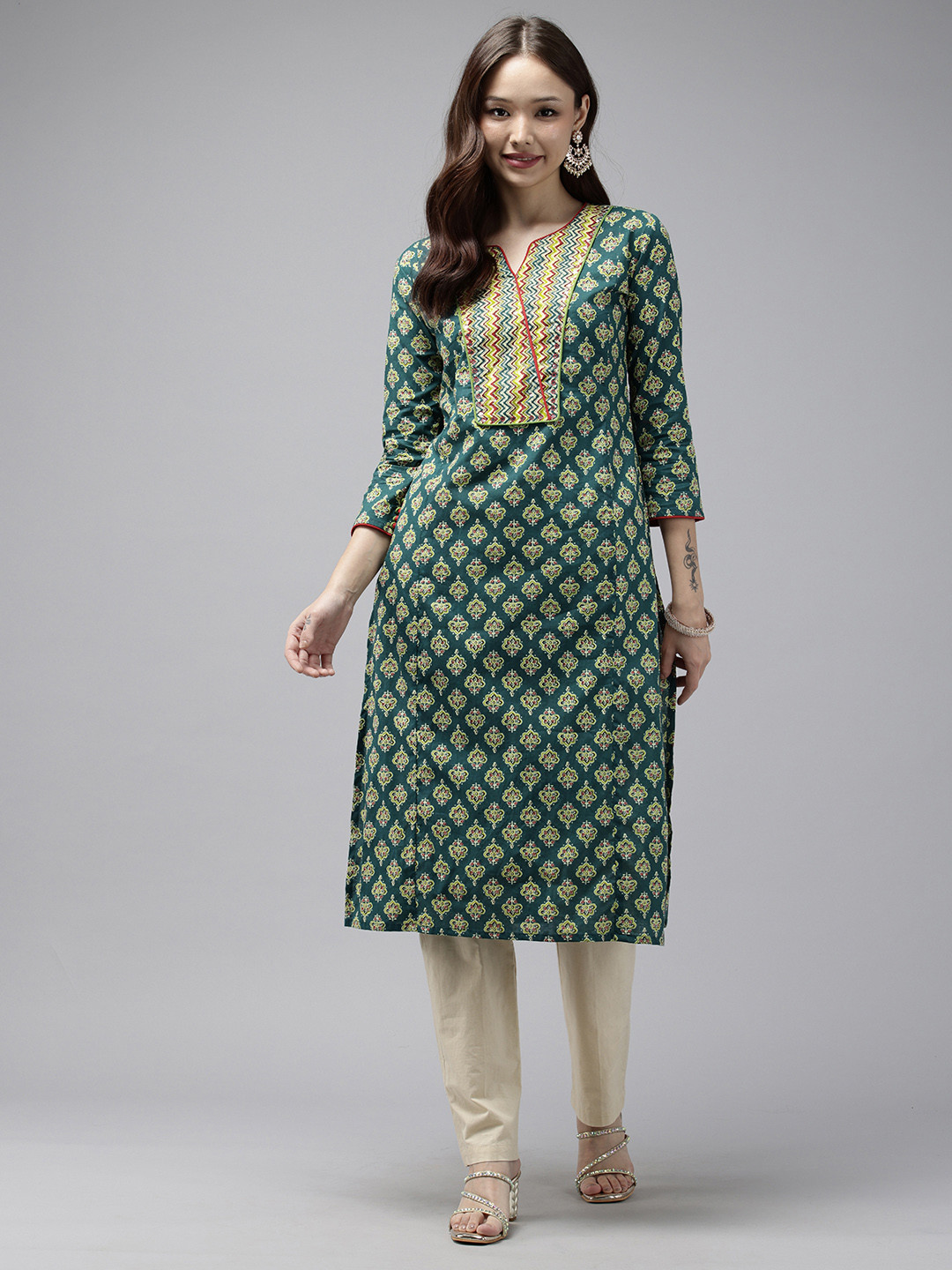 Stellaxmi 24 Ethnic Motifs Printed Kurta