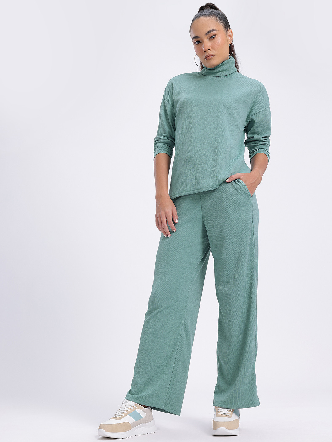 SZN High Neck T shirt & Trouser Co-ord set