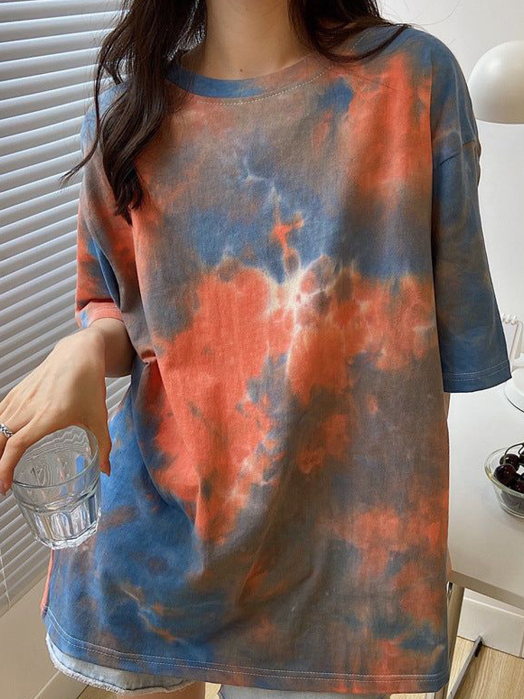 Outzidr Tie & Dye Oversized T-Shirt