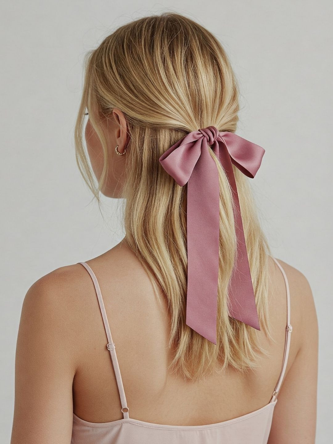Mueras Satin Silk Luxury Hair Ribbon for Women