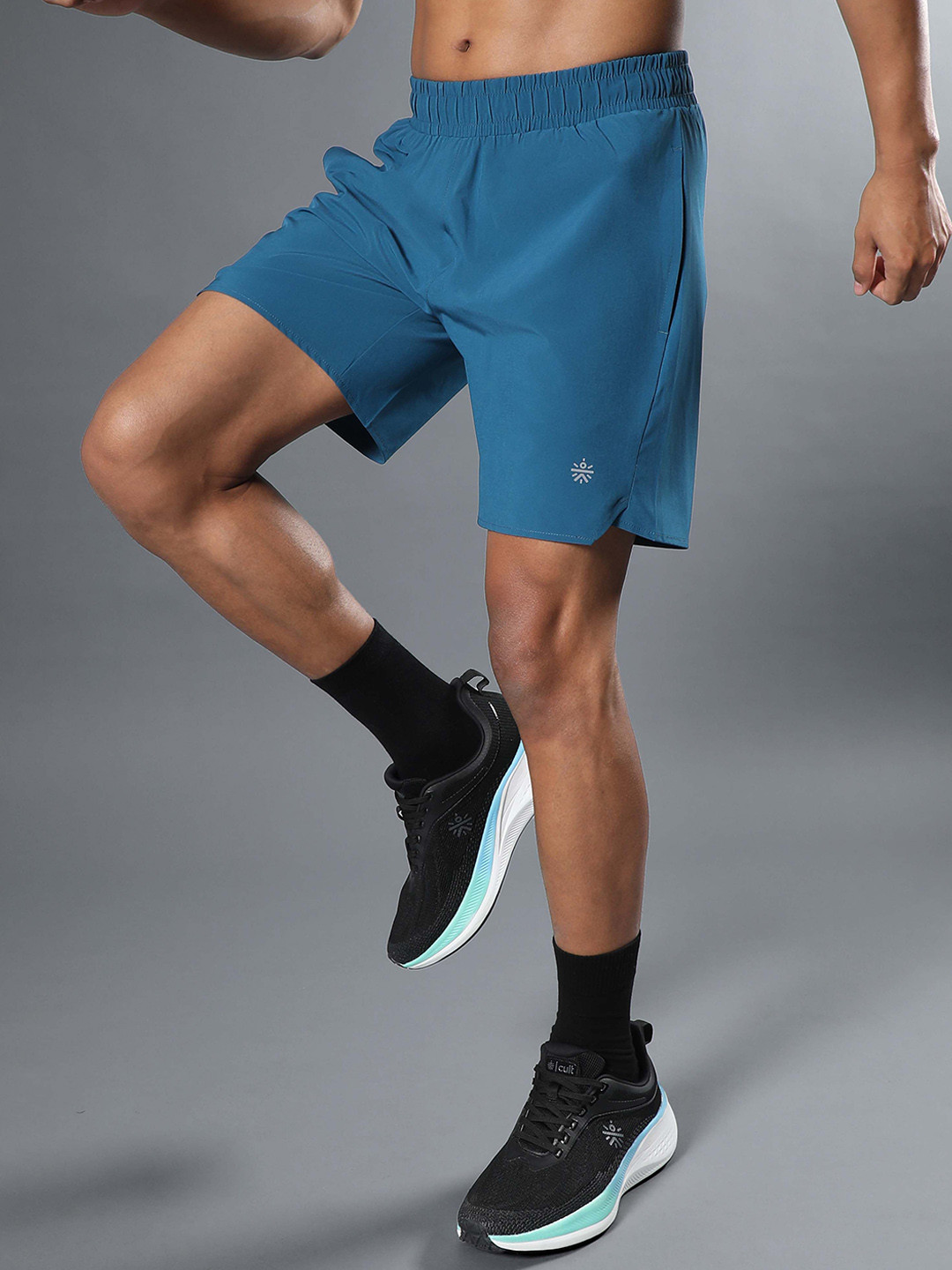 CULT Men's Teal Iconic Runner's Shorts