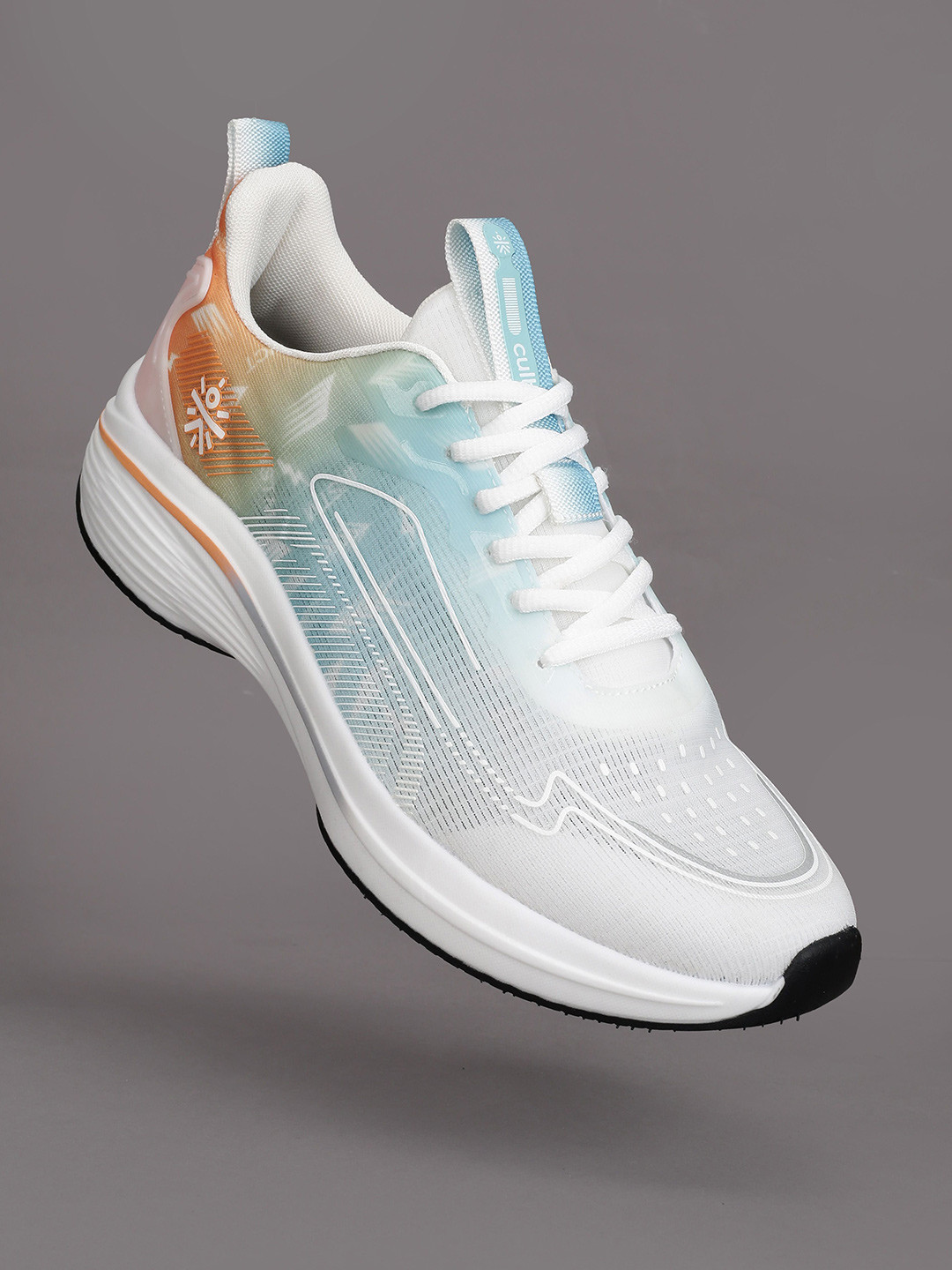 CULT Men Xypher Running Shoes -White/Orange