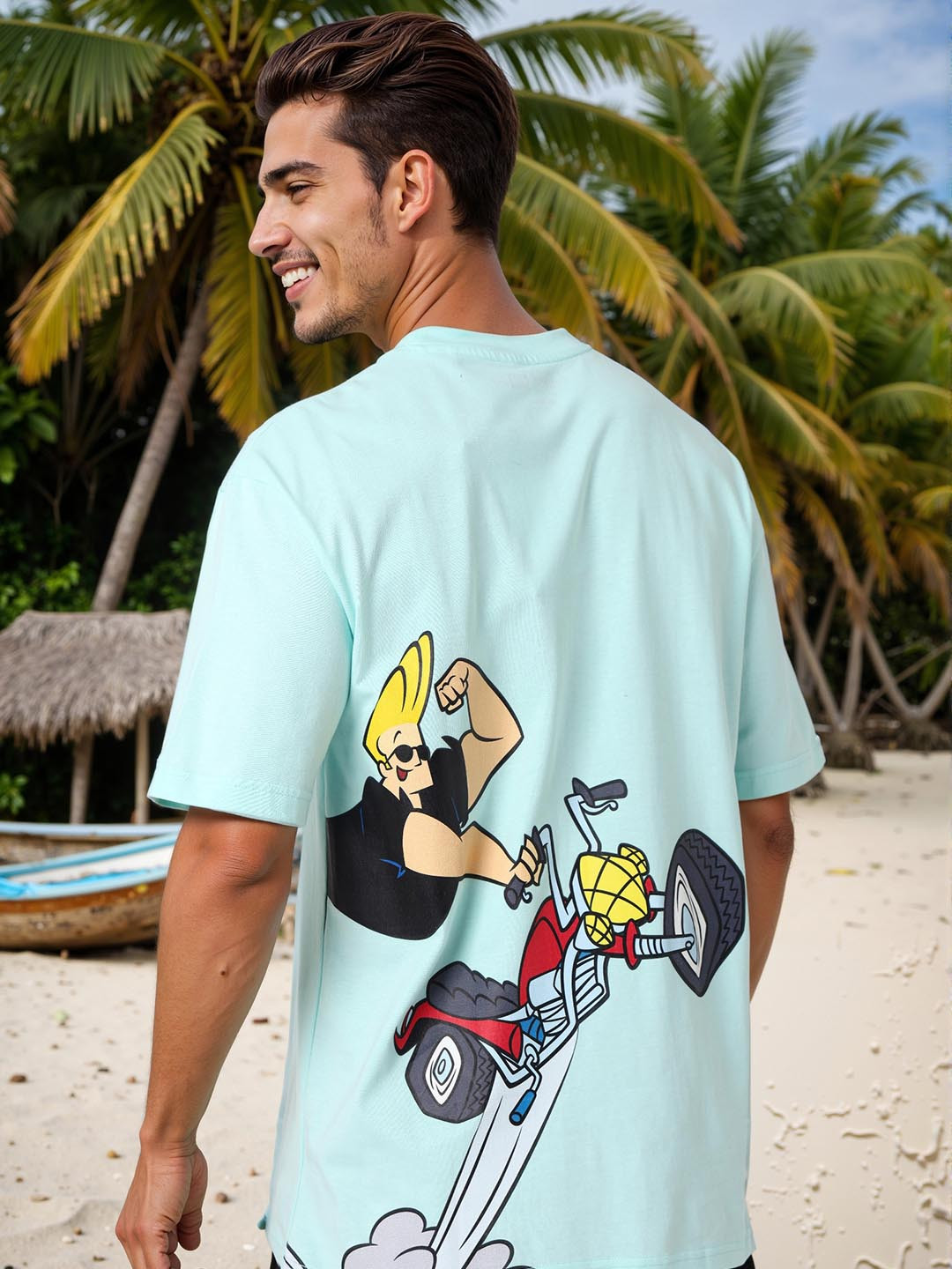 The Indian Garage Co Men Printed Boxy T-shirt