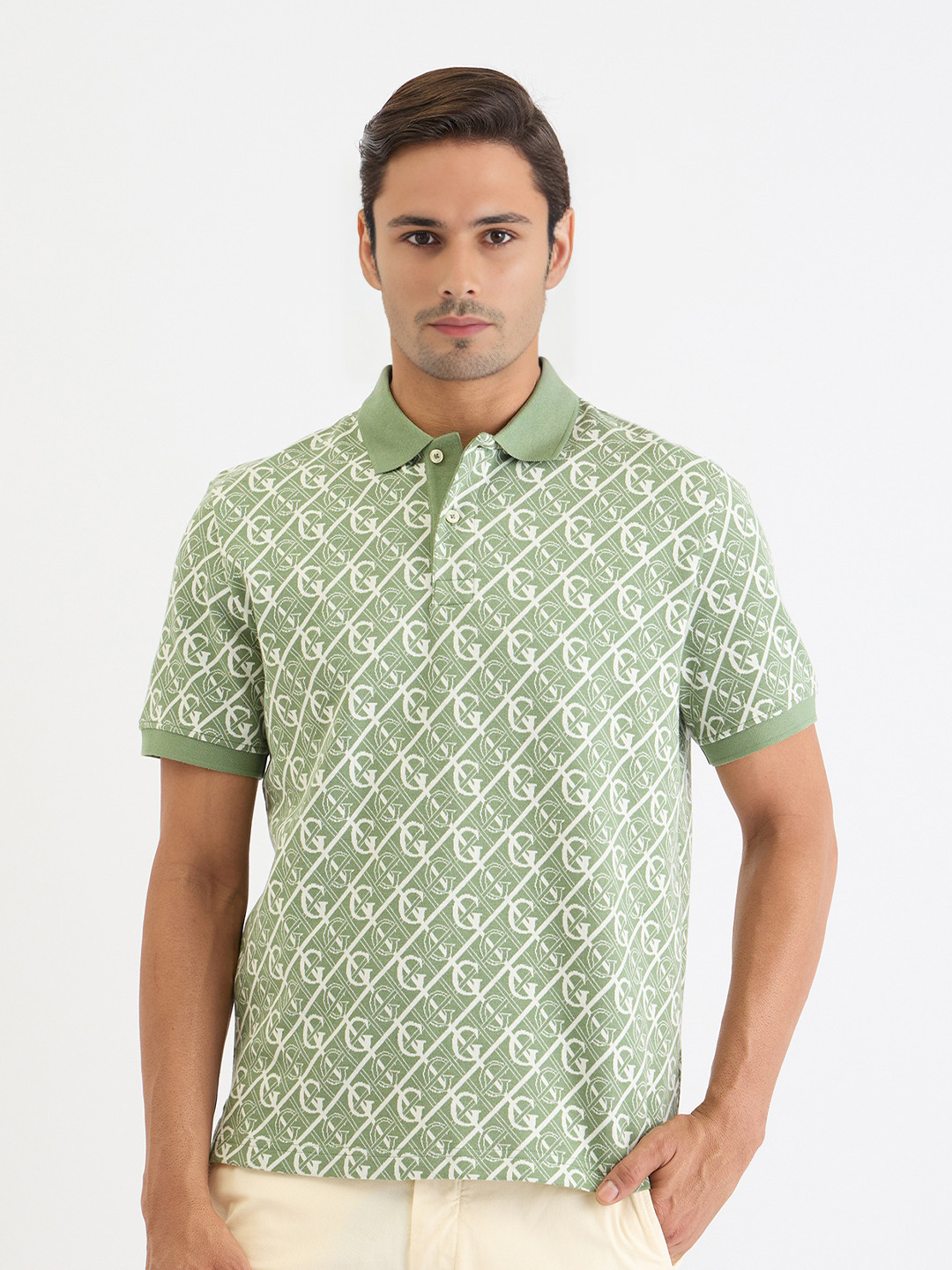 GANT Men Polo Collar Short Sleeves Polo T-Shirt