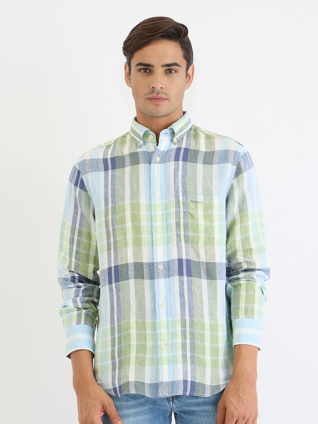 GANT Men Buffalo Checks Opaque Checked Casual Shirt