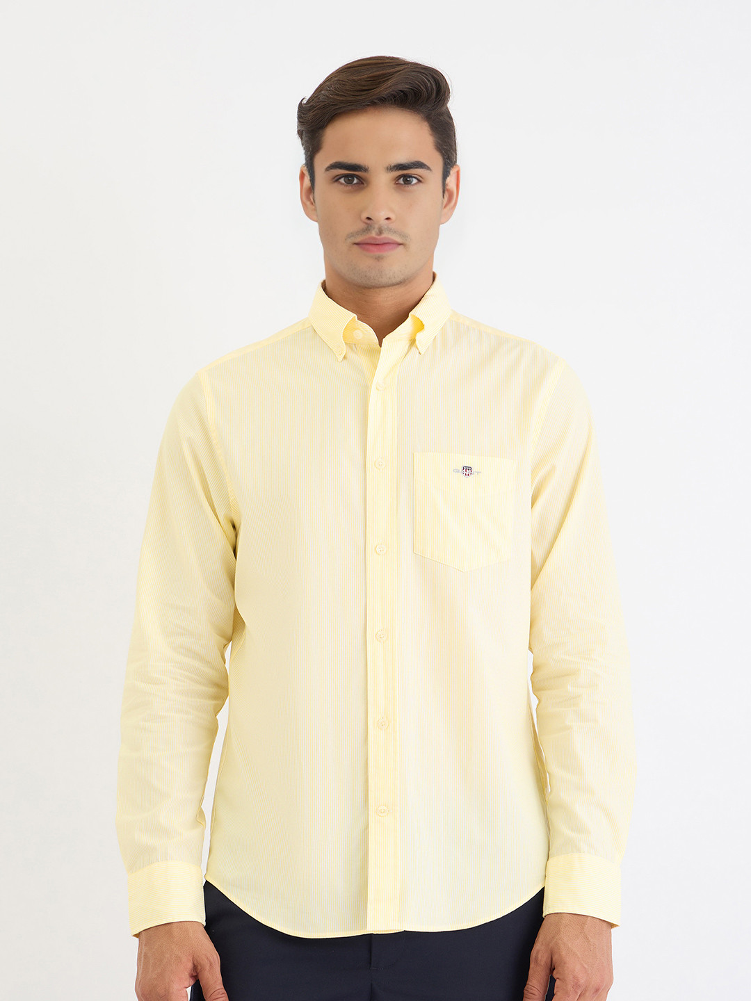 GANT Men Striped Button Down Collar Shirt