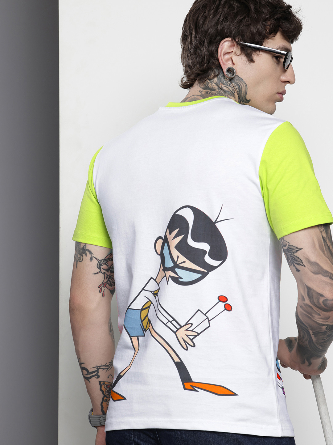 The Indian Garage Co Pure Cotton Tom & Jerry Printed Slim Fit T-shirt