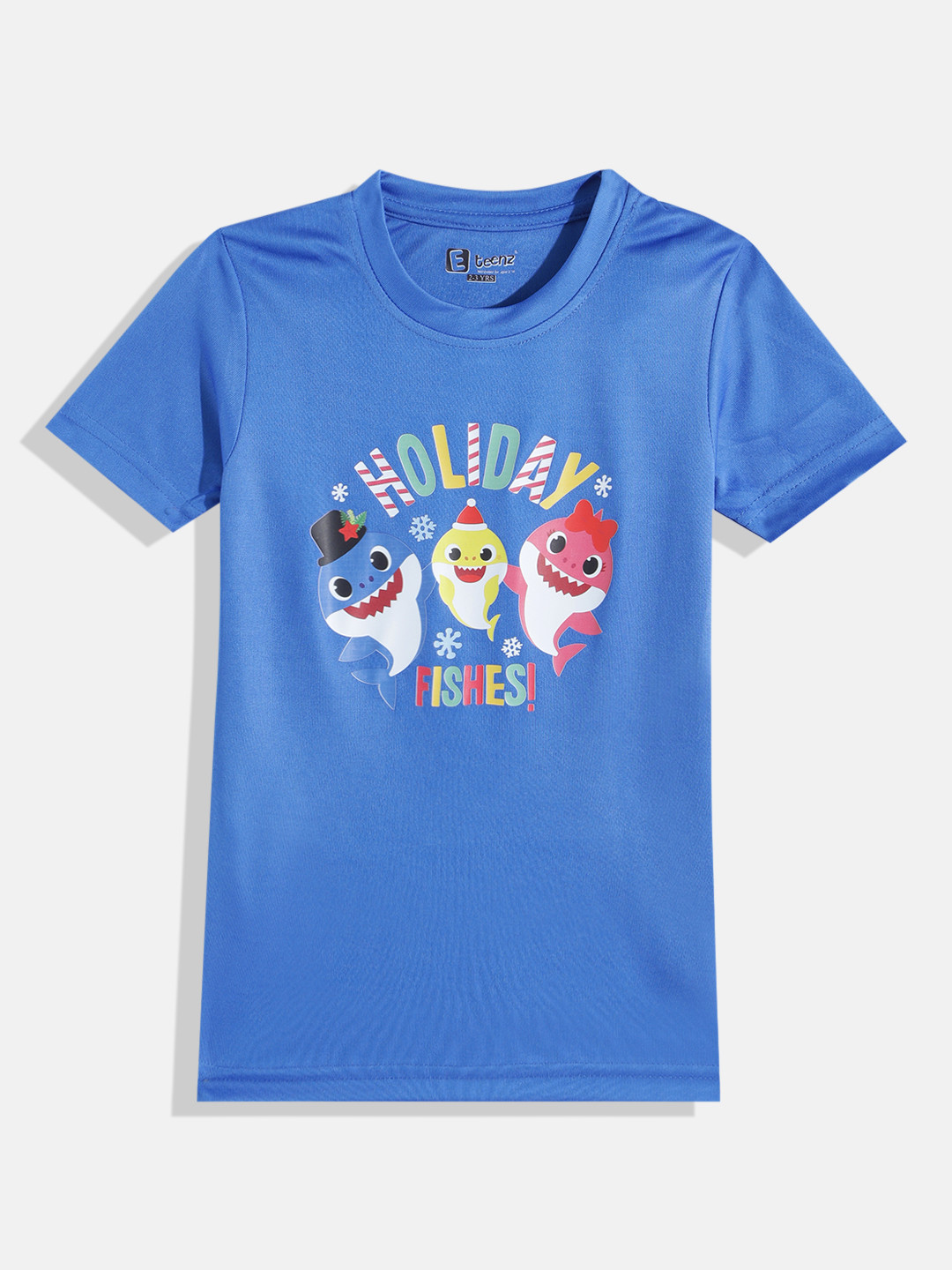 Eteenz Kids Boys Baby Shark Printed T-Shirt