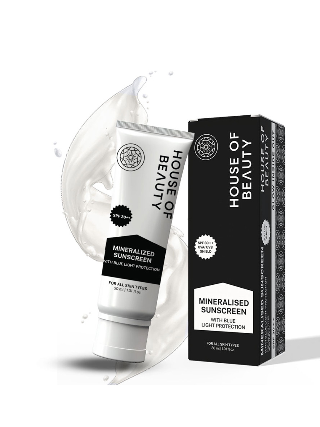 House of Beauty Mineralised Sunscreen Vitamin E With SPF 30++ & Aloevera - 30 ml