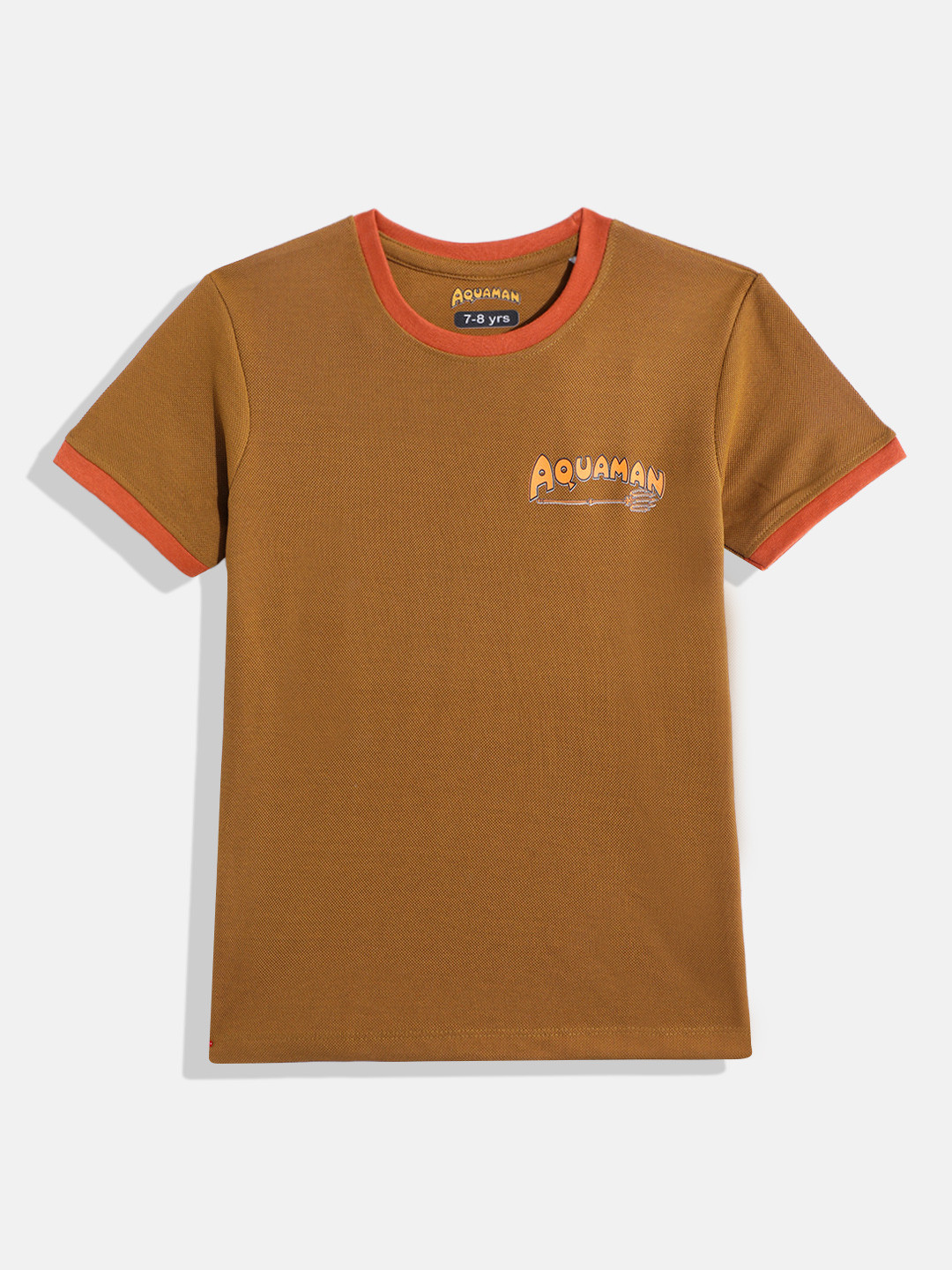 Eteenz Boys Aquaman Printed Cotton T-shirt