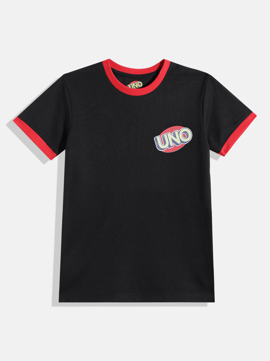 Eteenz Boys Typography Printed UNO T-shirt