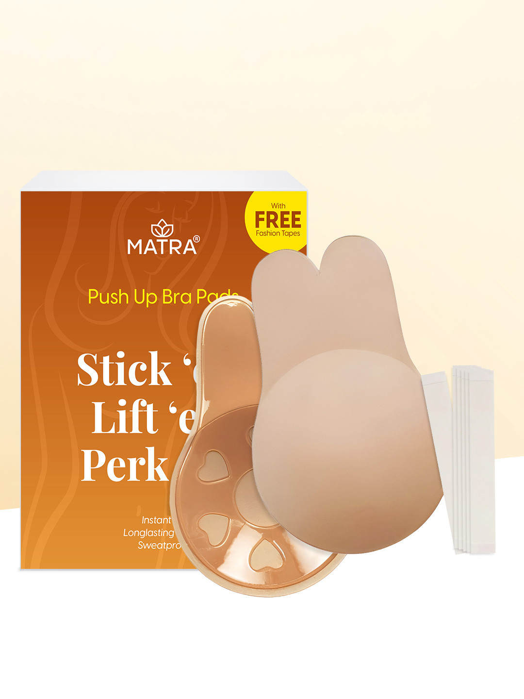 MATRA Stick-On Push-Up Adhesive Bra With Fashion Tapes