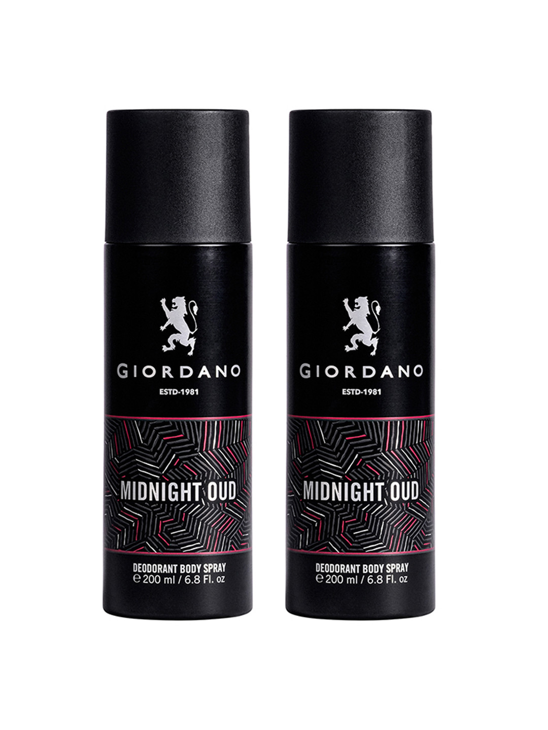 GIORDANO Set Of 2 Men Midnight Oud Deodorant Body Spray - 200ml Each