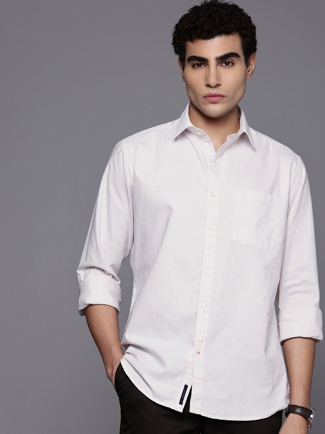 Raymond Pure Cotton Slim Fit Casual Shirt