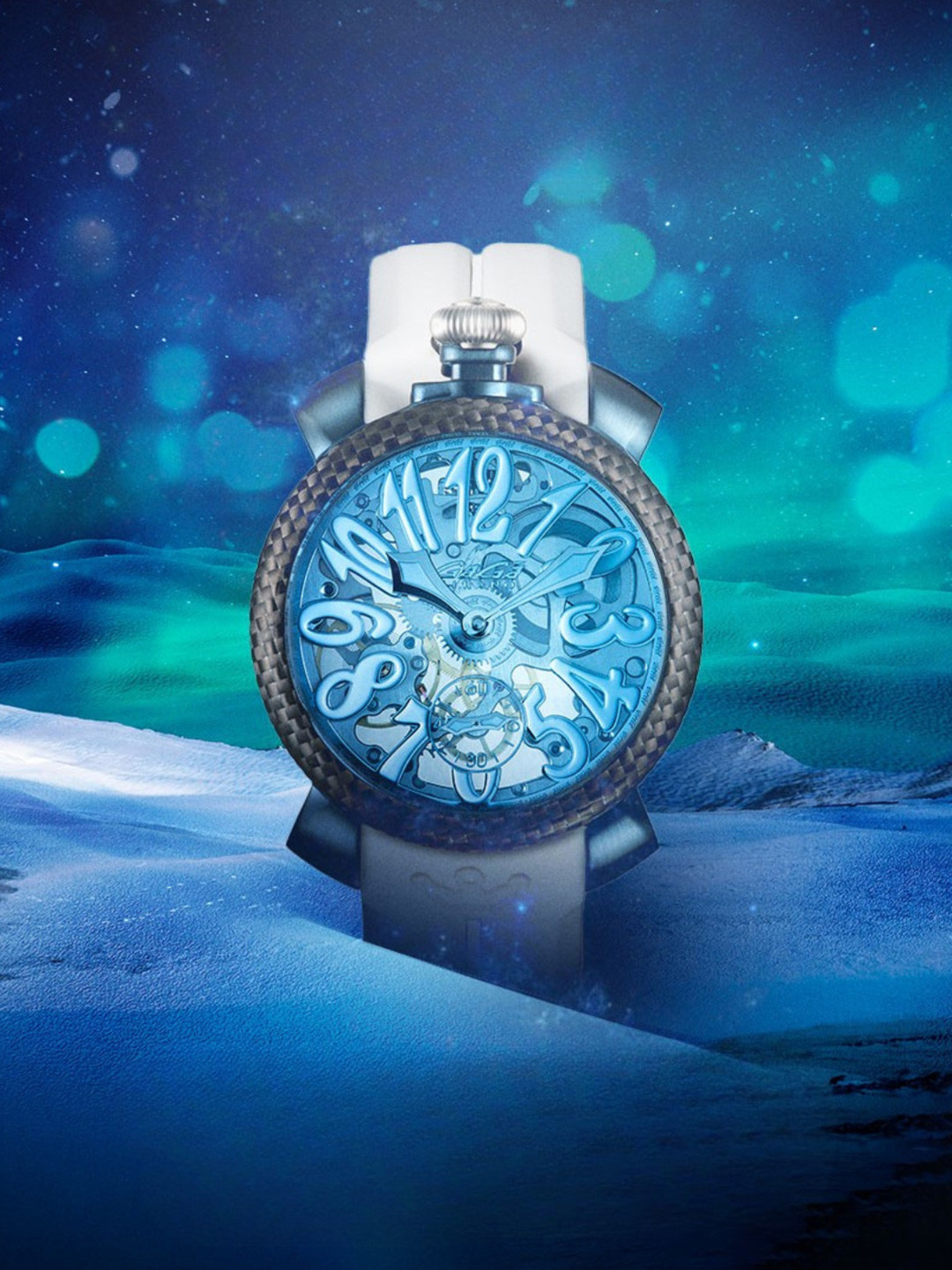 GaGa MILANO Unisex Dial & Wrap Around Straps Analogue Motion Powered Watch 5317CG01BCSYWH0