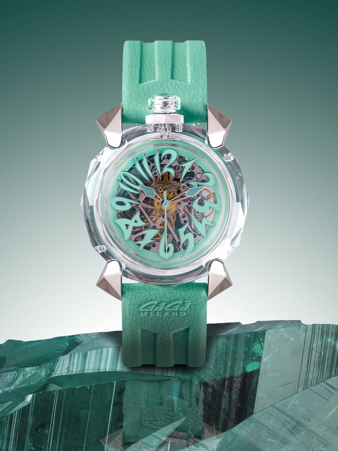 GaGa MILANO Unisex Dial & Automatic Motion Powered Watch 8060CY02SGSYTF0