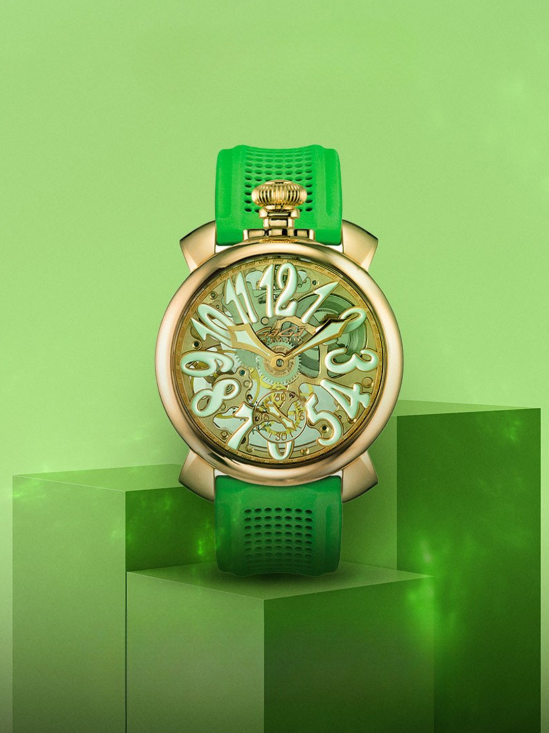 GaGa MILANO Unisex Dial & Wrap Around Straps Analogue Motion Powered Watch 5311CG02R0SYGR0