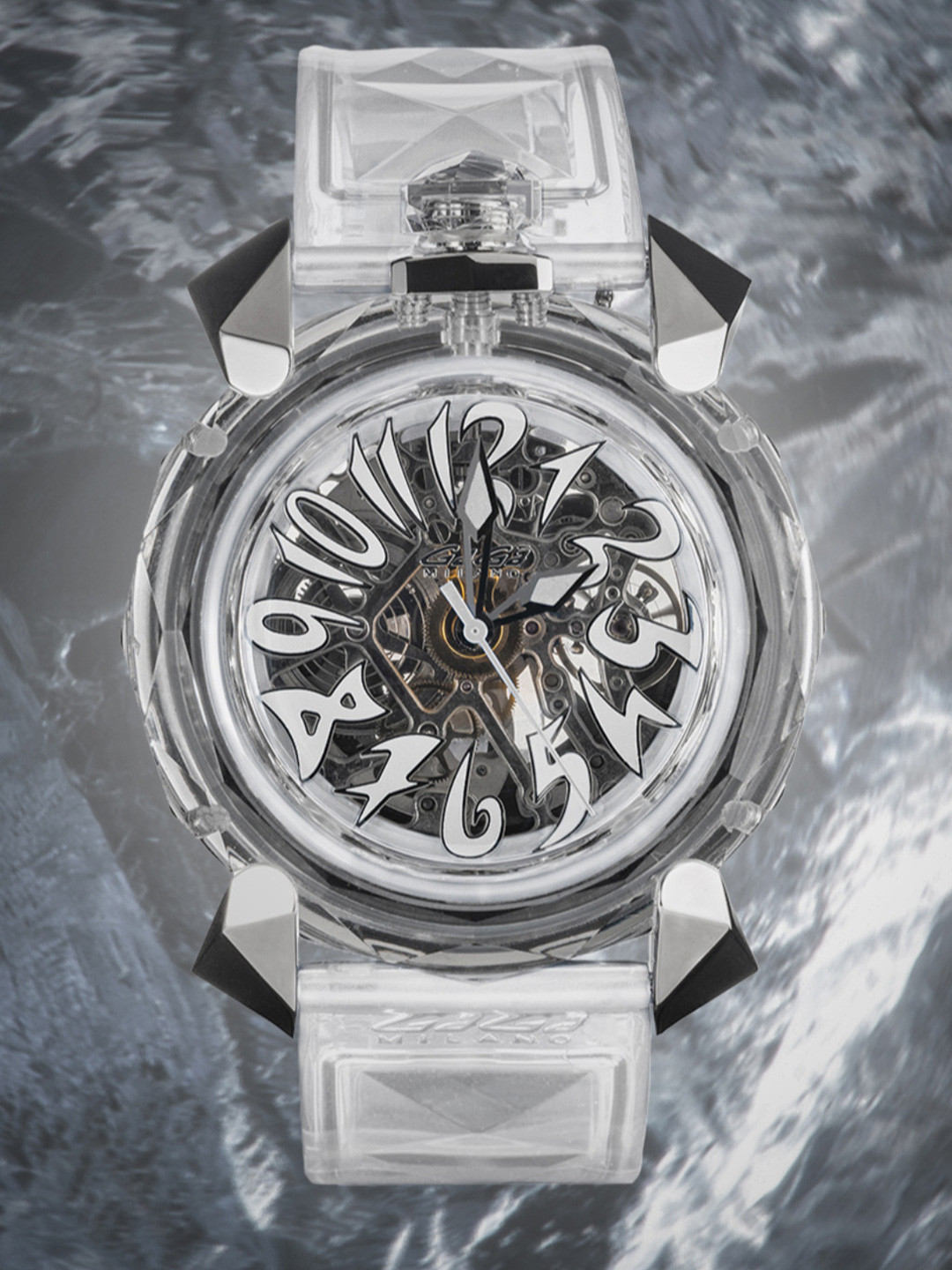 GaGa MILANO Unisex Dial & Wrap Around Straps Analogue Automatic Motion Powered Watch 8060CY01SGSR000