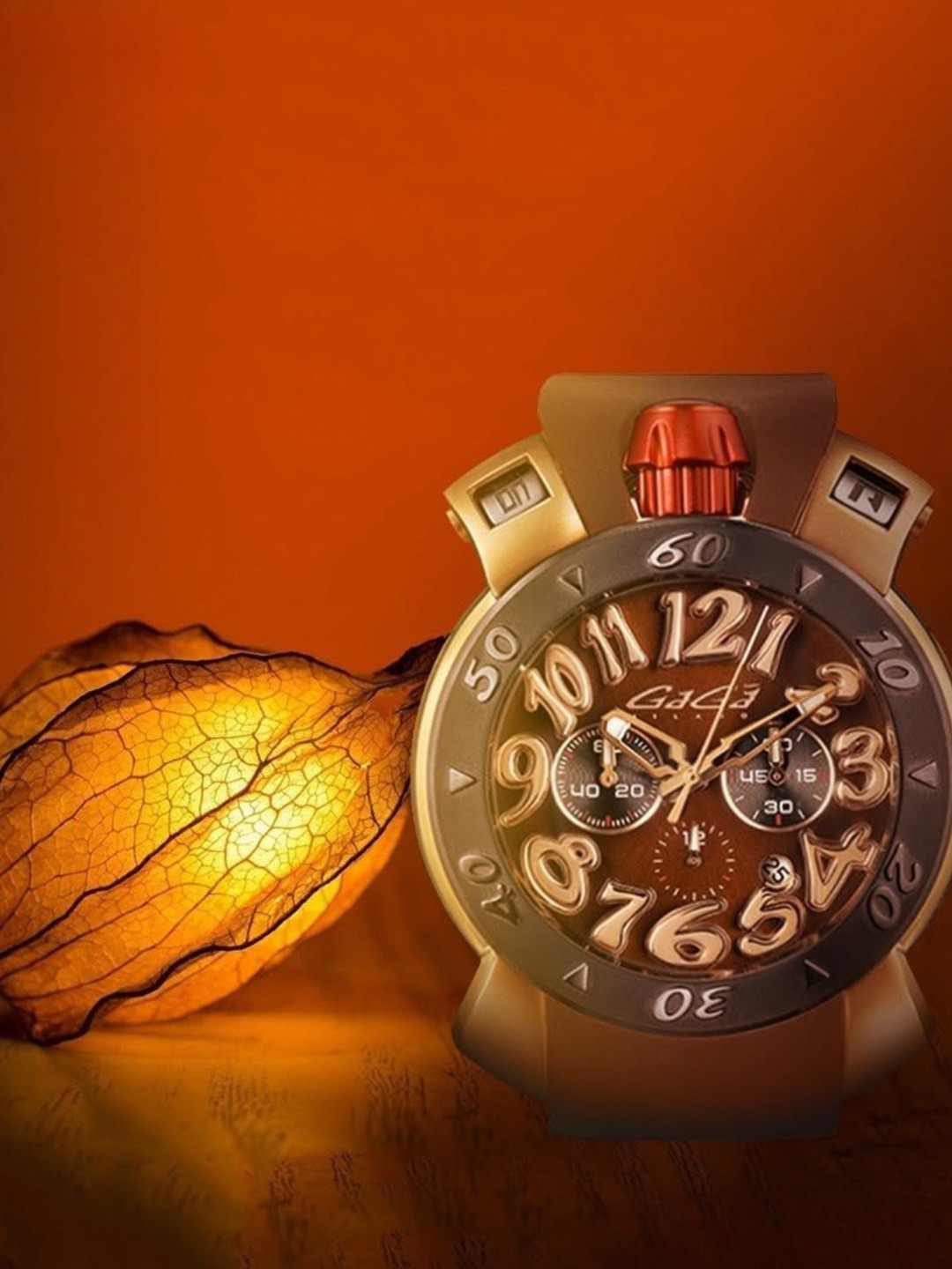 GaGa MILANO Unisex Dial & Wrap Around Straps Analogue Chronograph Watch 8017CR01KRSYBN0