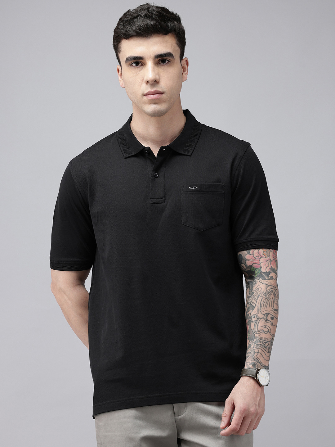 ColorPlus Giza Mercerized Polo Collar Pure Cotton T-shirt
