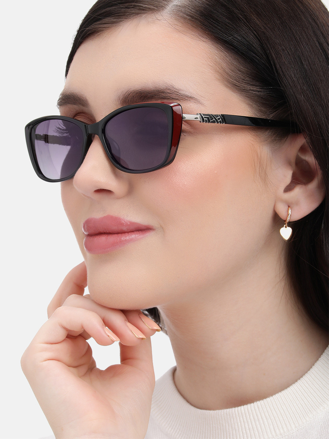 Carlton London Multi Toned with Polarised Lens Butterfly Sunglass