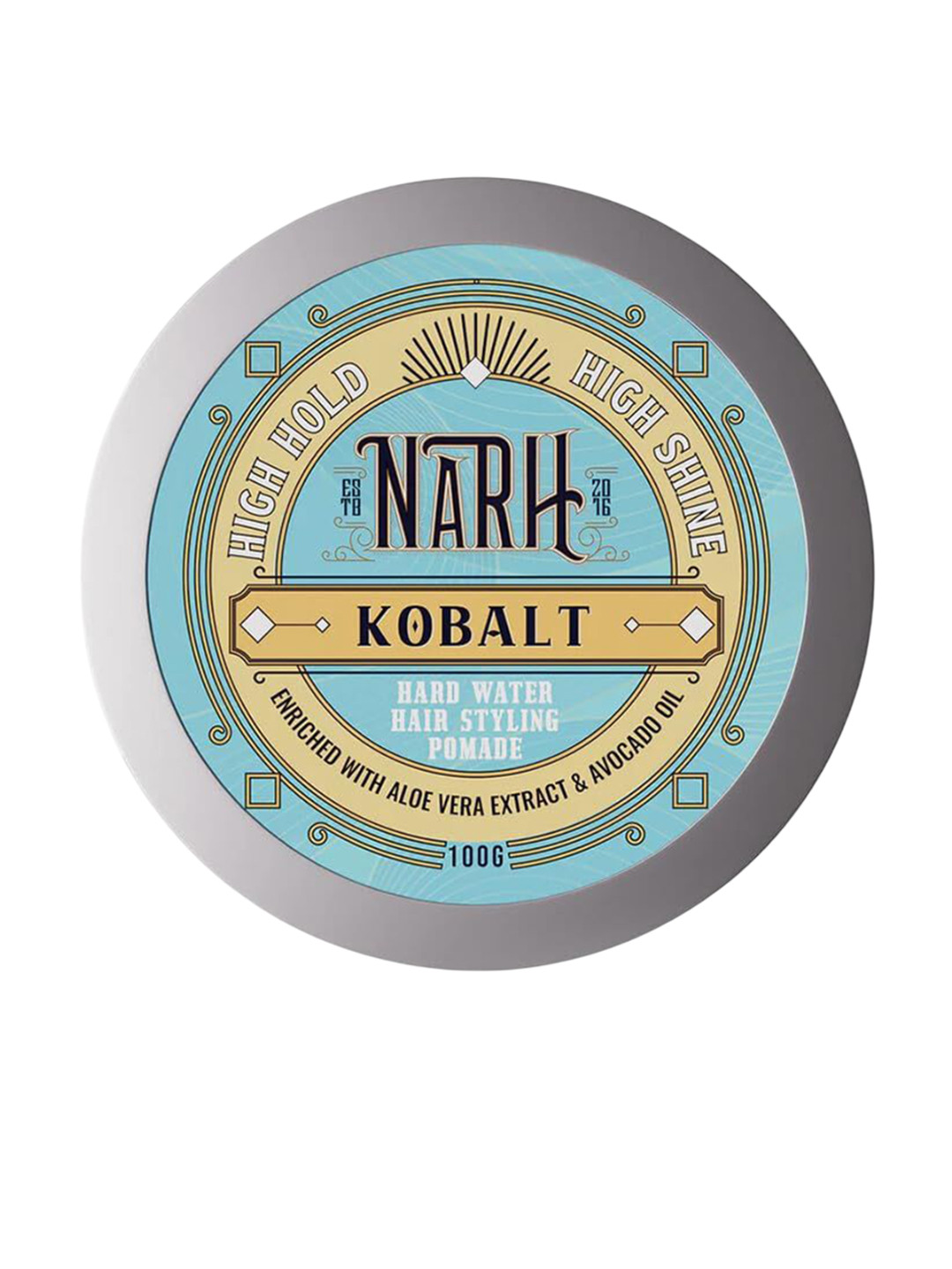 NARH Kobalt Hard Water Styling Hair Gel With Aloevera For Strong Hold - 100 g