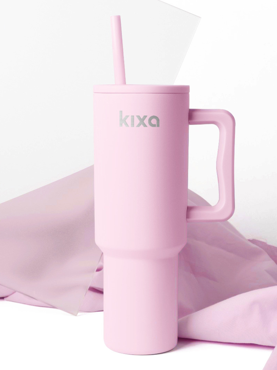 Kixa Osis Pink Solid Stainless Steel BPA Free Tumbler - 1.2L