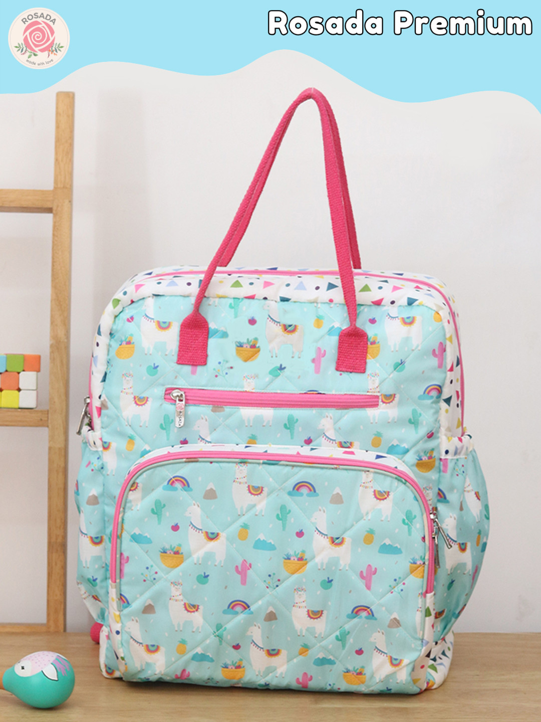 ROSADA Kids Printed Lightweight Waterproof Diaper Backpack