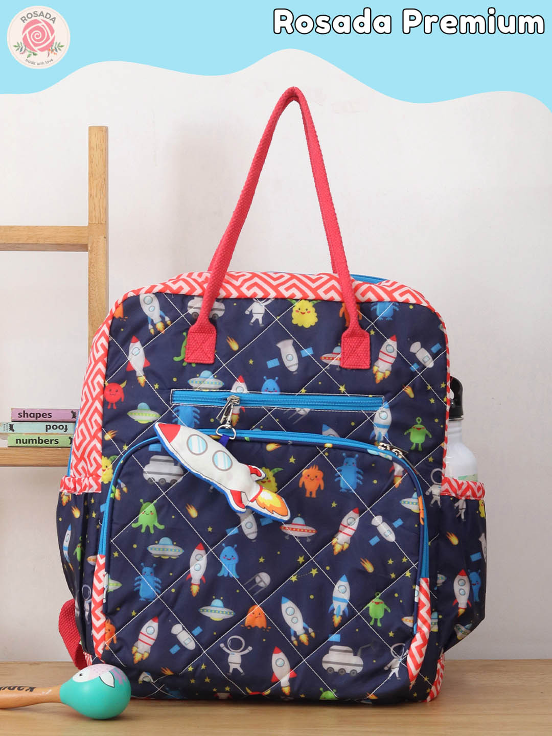 ROSADA Kids Printed Lightweight Waterproof Diaper Backpack