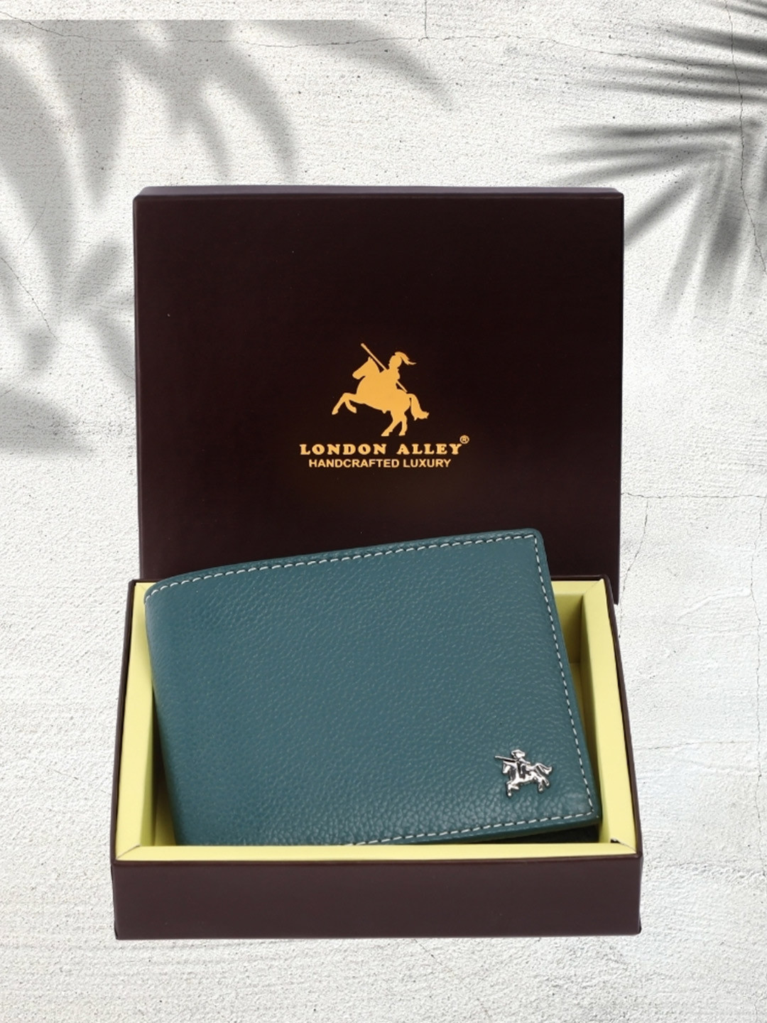 LONDON ALLEY Men Leather Two Fold Wallet