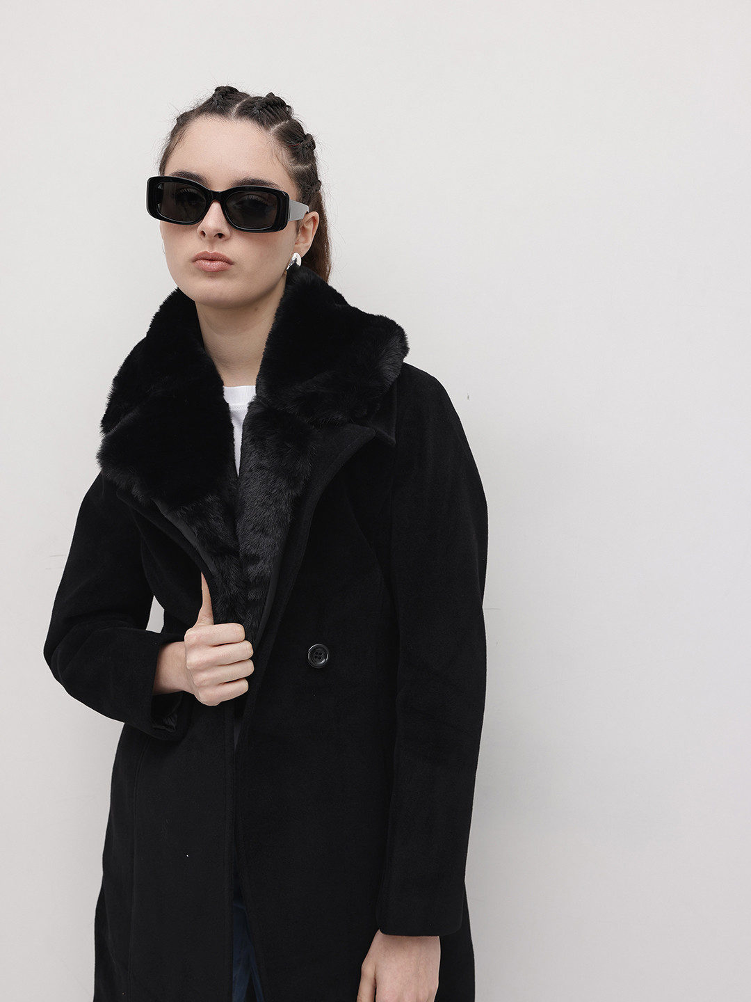 The Roadster Life Co. Notched Lapel Collar Longline Parka Coat