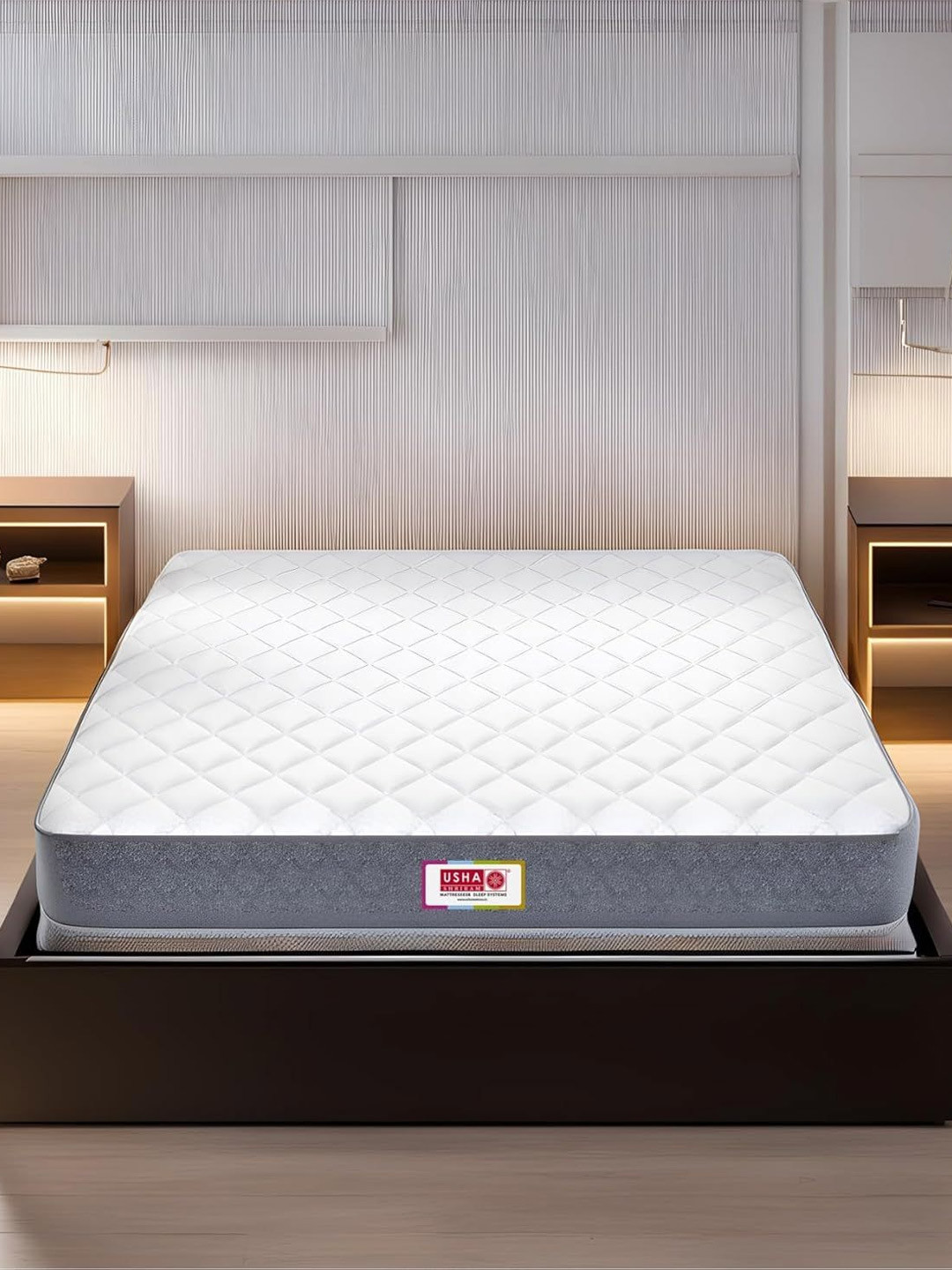 USHA SHRIRAM Tru Spring with NPSS Tech. Bonnell Spring Queen Size 6 Inch Mattress(78X66)