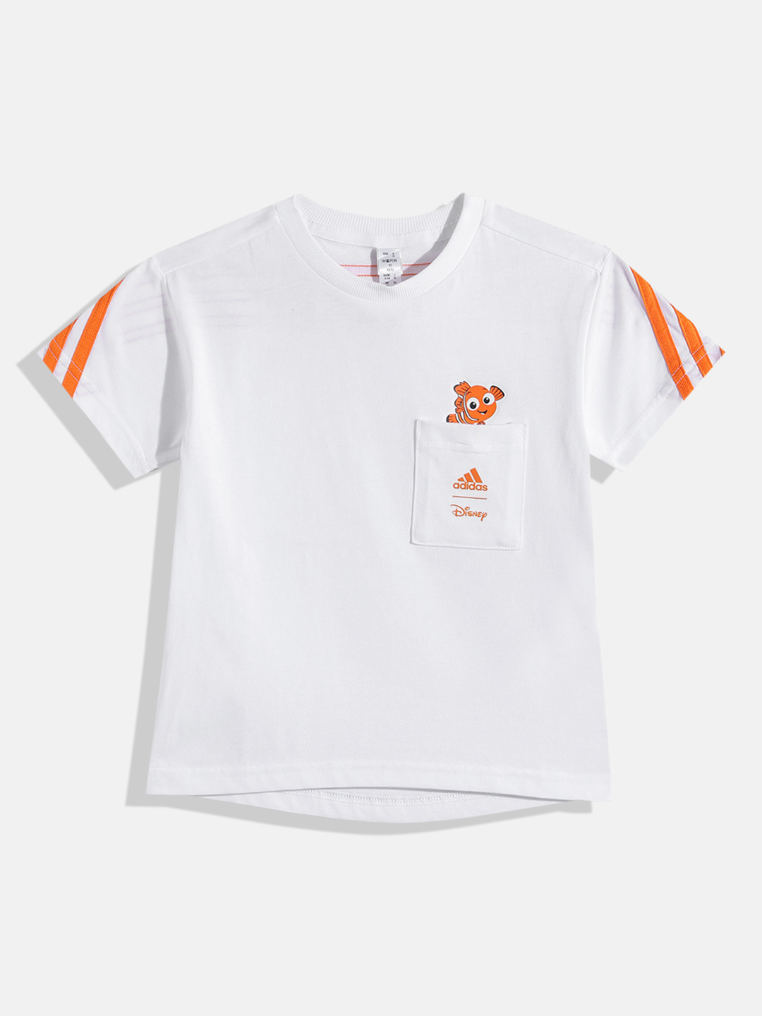 ADIDAS Kids x Disney Finding Nemo Drop-Shoulder Sleeves Pure Cotton T-shirt