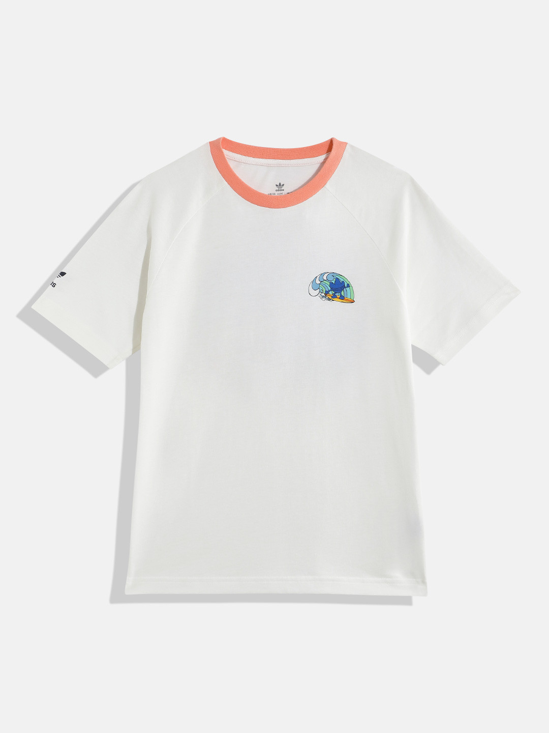 ADIDAS Kids Pure Cotton Printed Back T-shirt