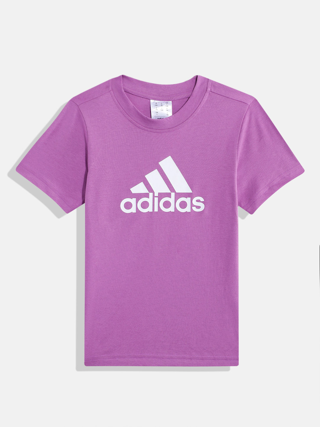 ADIDAS Boys Brand Logo Printed Pure Cotton T-shirt
