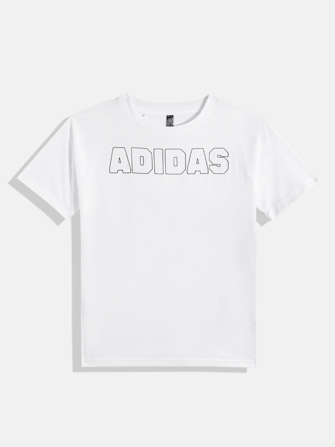 ADIDAS Kids Brand Logo Printed J D LOOSE Regular Fit T-shirt