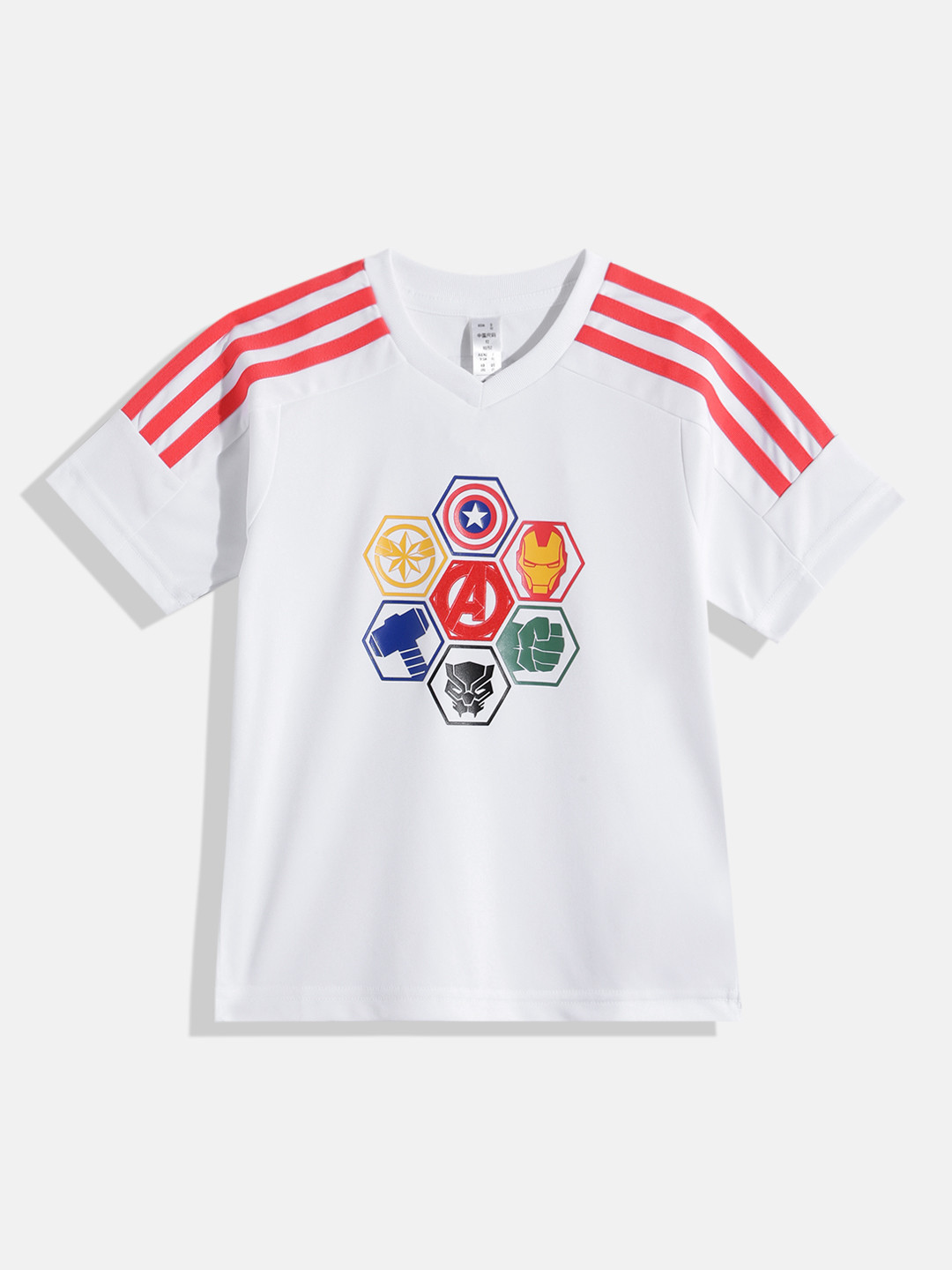 ADIDAS Kids Marvel Printed V-Neck LK MRVL AV T-shirt
