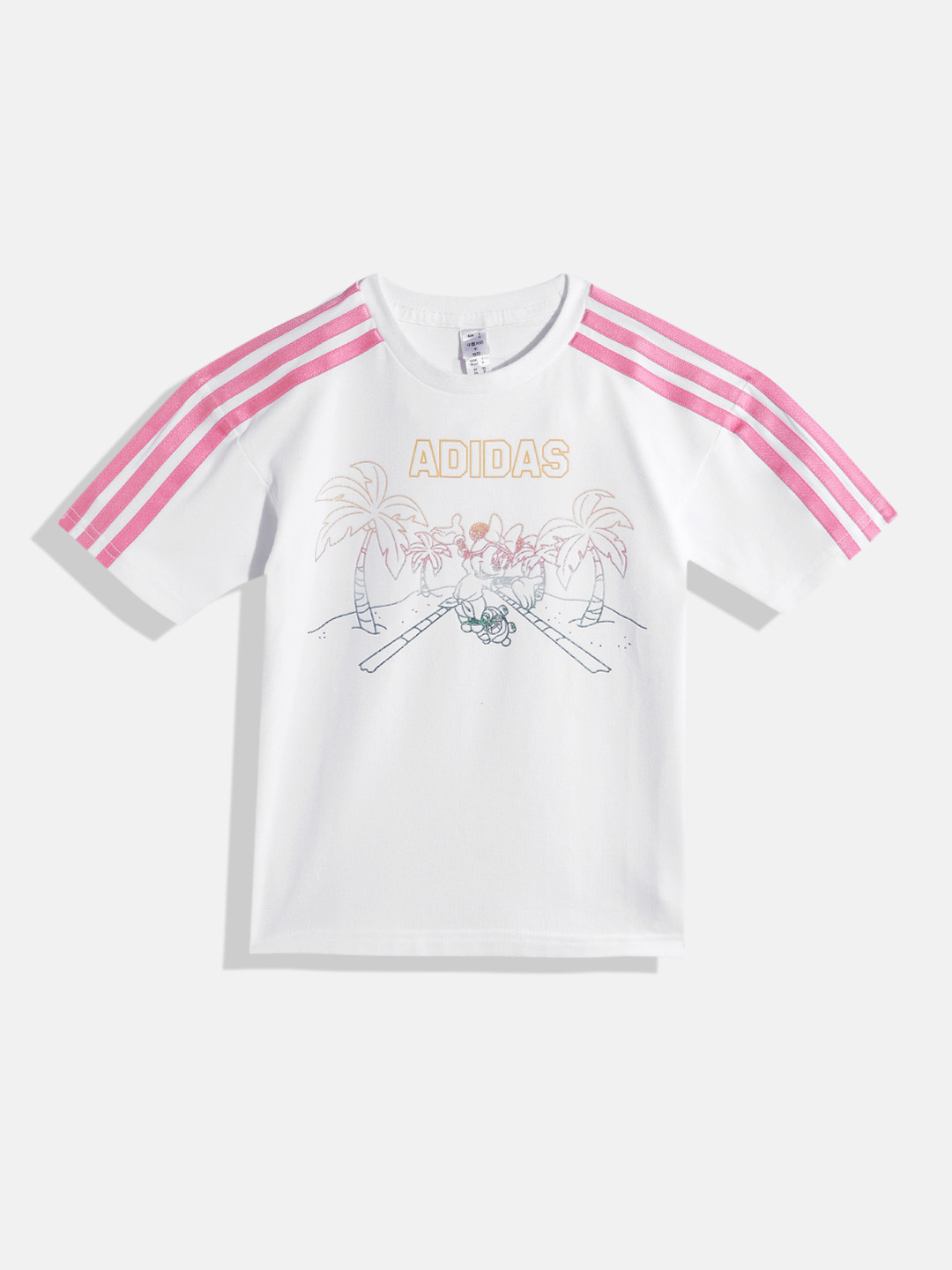 ADIDAS Girls Minnie Mouse Print T-shirt