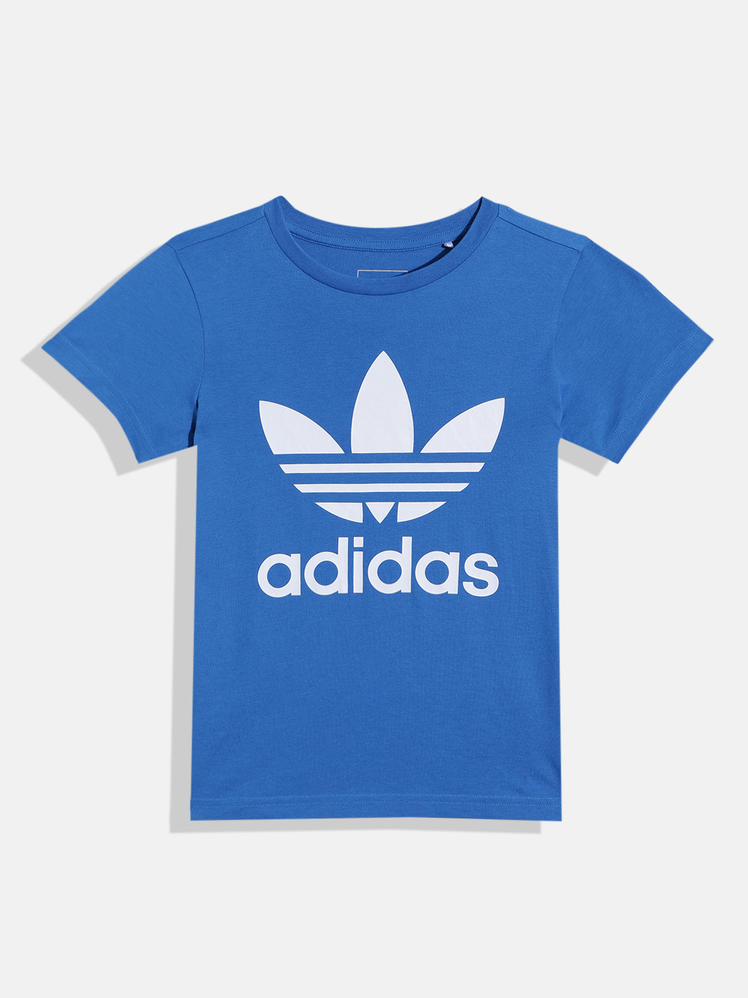 ADIDAS Kids Cotton Brand Logo Printed Trefoil T-shirt