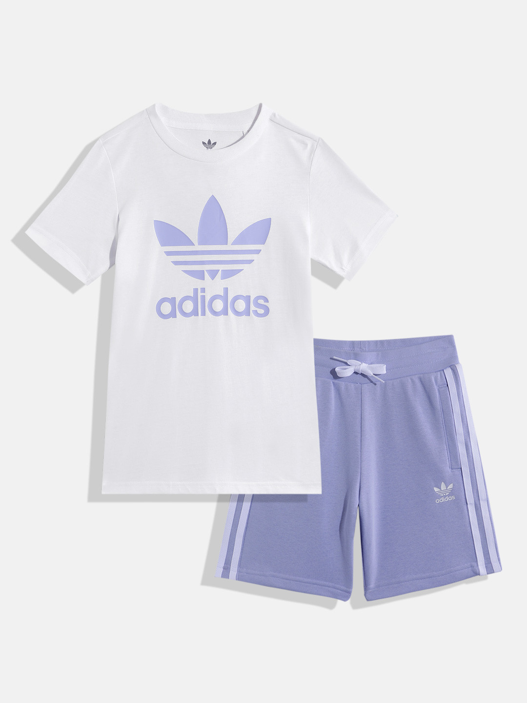 ADIDAS Boys Cotton Printed T-shirt with Shorts