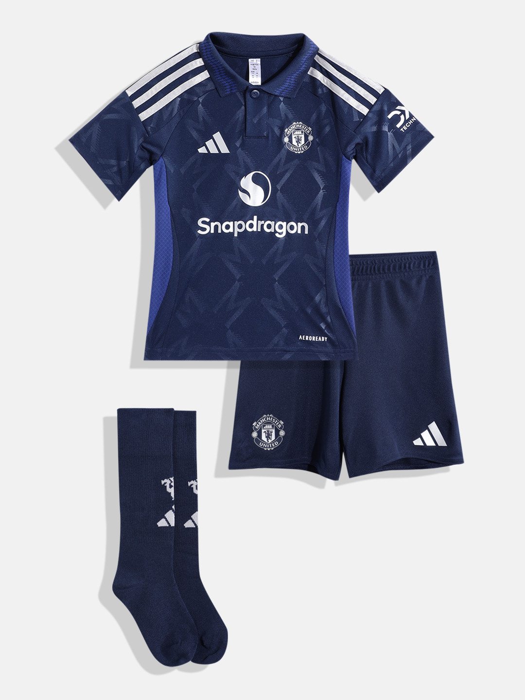 ADIDAS Boys Printed MUFC A MINIT-shirt with Shorts
