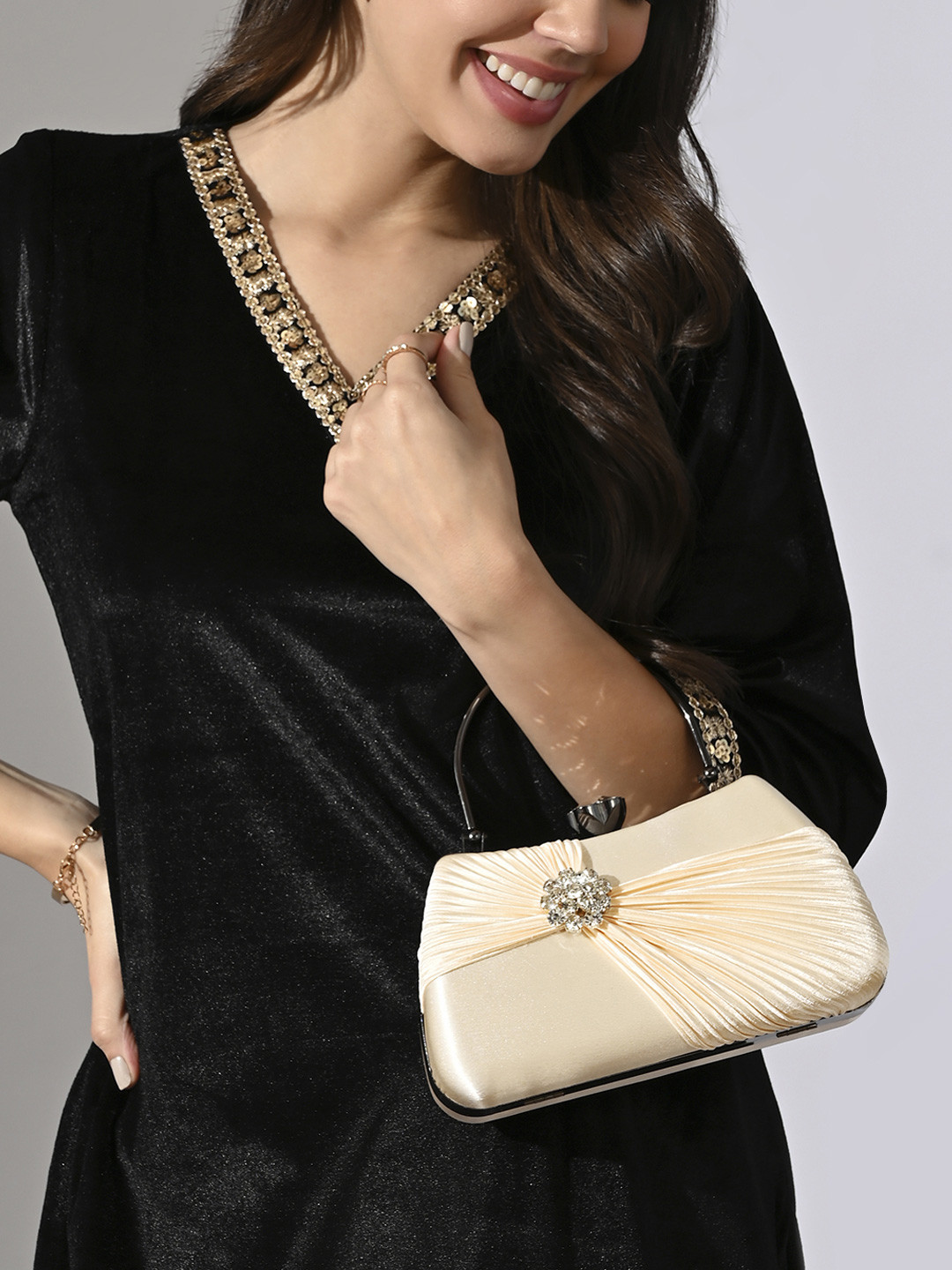 LAVIE Signature Women Bangor Handle Framed Clutch