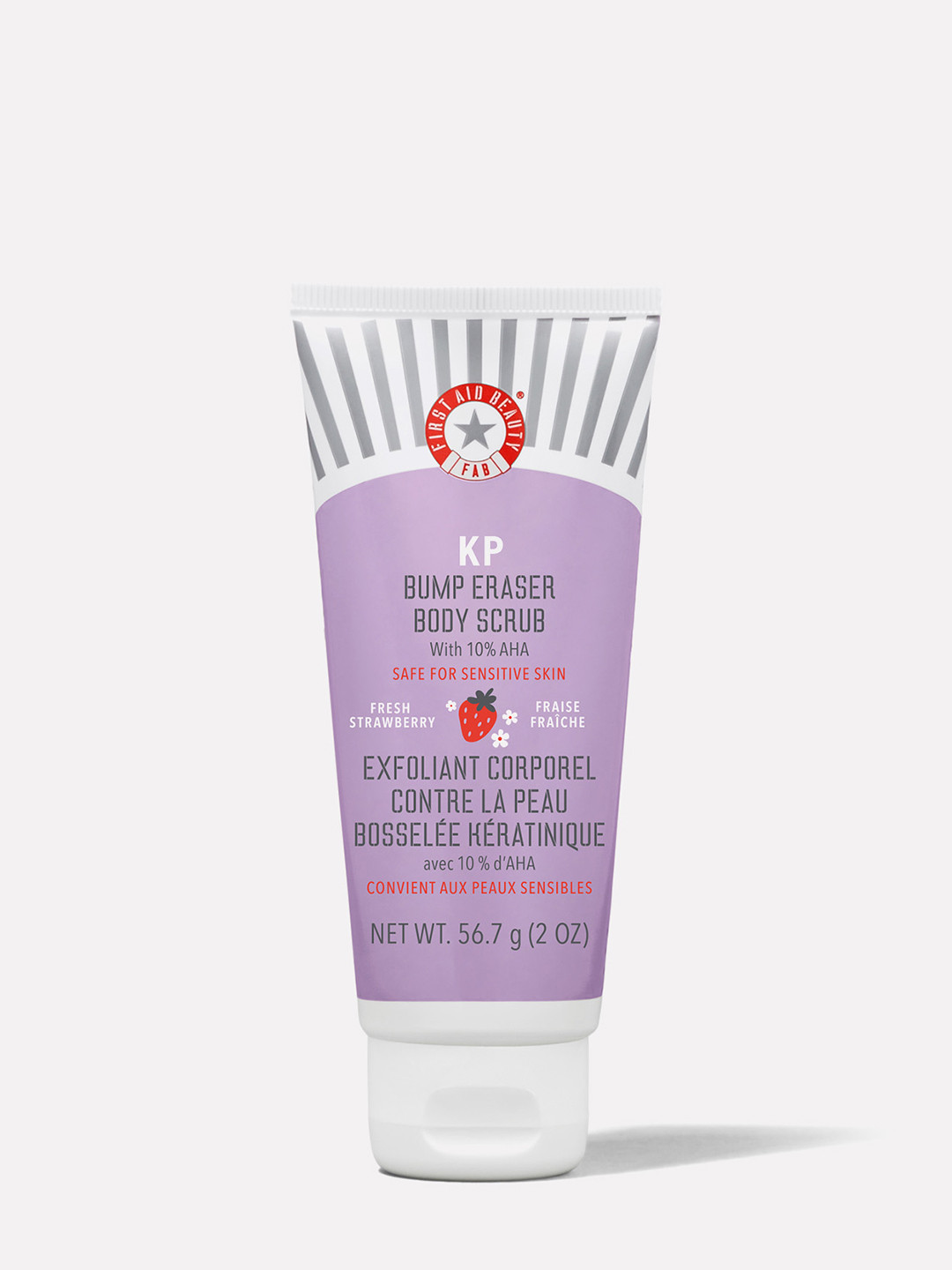 First Aid Beauty KP Bump Eraser Body Scrub with 10% AHA 56.7g - Fresh Strawberry