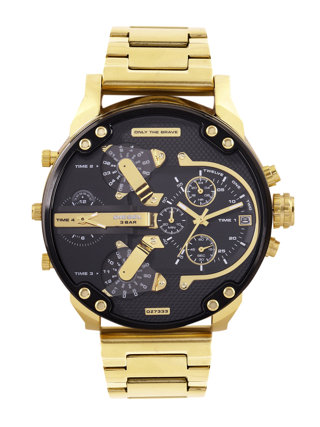 DIESEL Men Mr. Daddy 2 Stainless Steel Dial & Straps Analogue Watch DZ7333I