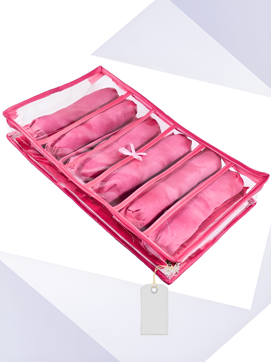 Ajabh Pink Set of 6 Regular Jewellery Organiser Organisers