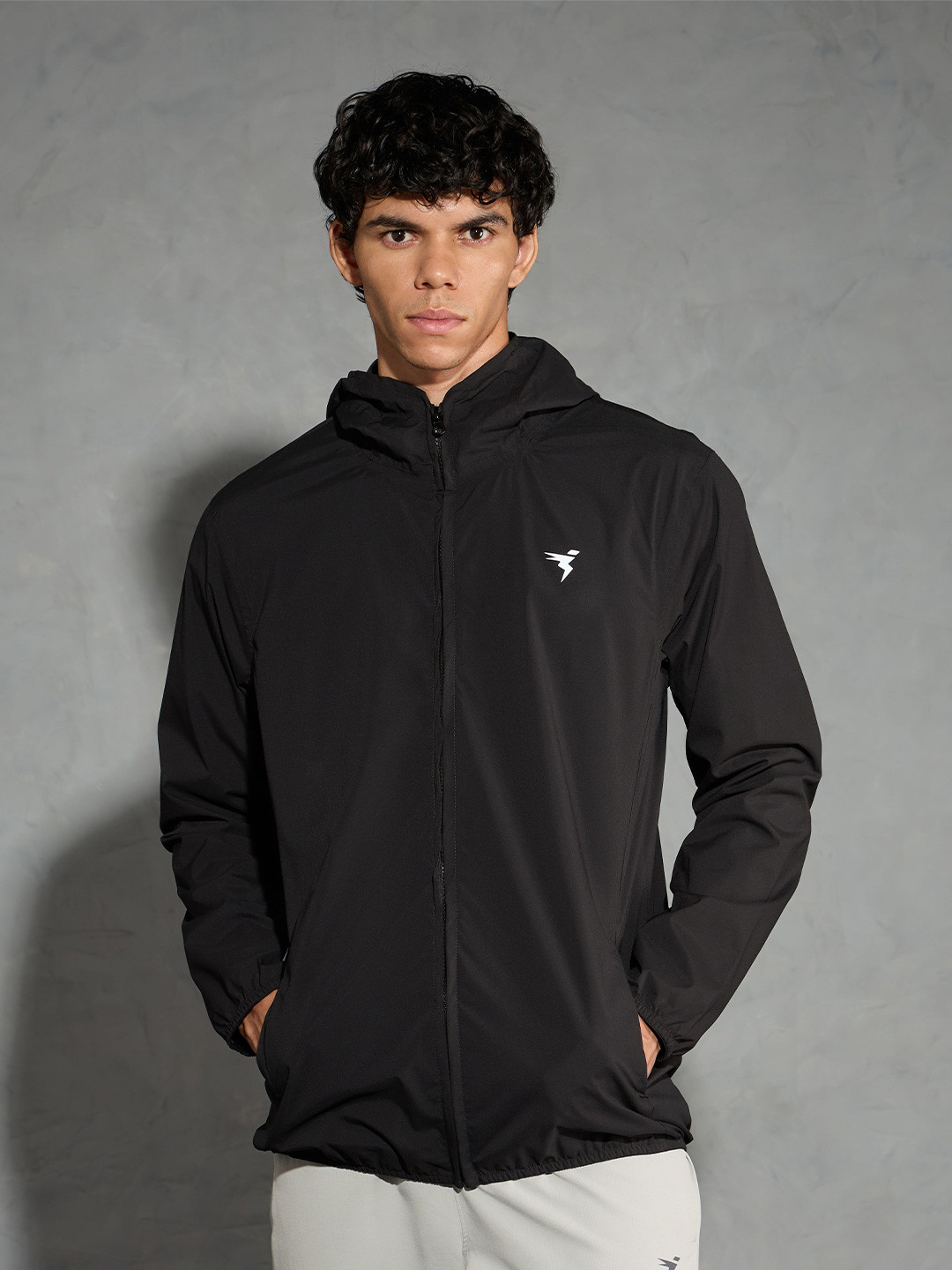 Technosport Unisex Slim Fit Hooded Wrinkle Free Rain Jacket